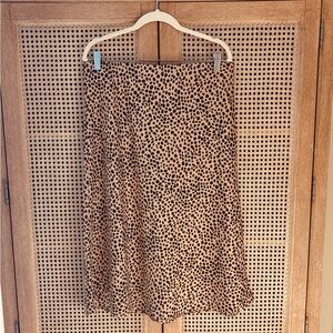 LOFT Abstract Animal Print Skirt